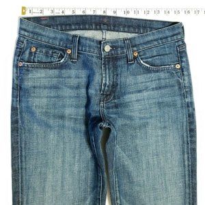7 for all Mankind BOOT CUT Low Rise Dark Jeans 28